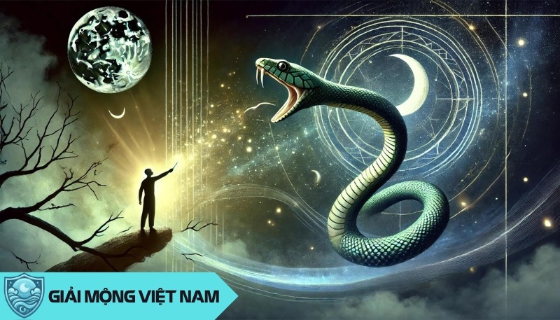 Nằm mơ thấy rắn đen đuổi theo đánh con gì?