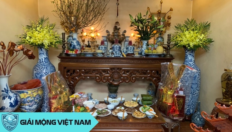 Vị trí bàn thờ là nơi giao thoa giữa thế giới hiện thực và tâm linh.