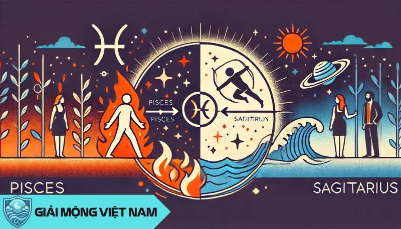 Song Ngư và Nhân Mã có nhiều điểm khác biệt trong tính cách và lối sống.